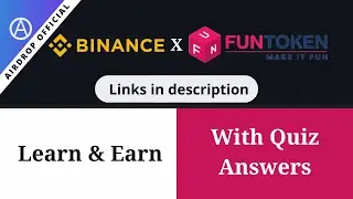 Binance X FUNToken Learn & Trade Quiz with answers
