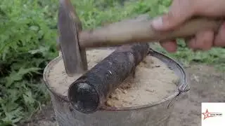 Turning a Rusty Bearing into a Beautiful but Extremely Sharp BUTTERFLY KNIFE