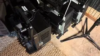 My 16mm projectors and film.