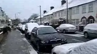 Snow in London Jan 2007