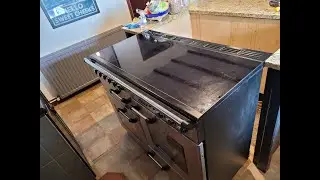Снятие верхней части духовки Rangemaster, доступ к термостату и функция постоянного включения вен...