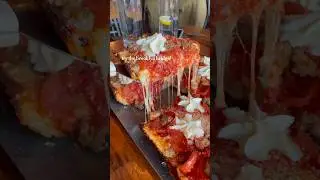 Detroit Style Pizza in Denver, CO!  📍Blue Pan Pizza #pizza  #shorts