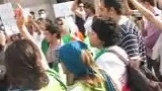 Iranian people protest in Milan 15 June 2009