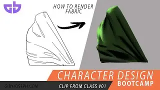 Clip from class - 01 How to draw fabric