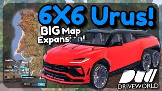 6x6 Lamborghini Urus! & BIG Map Expansion!! | Drive World Update! - Roblox