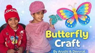 Beautiful Butterfly Hanging Craft by Arushi 🦋 | Kids Art & Craft