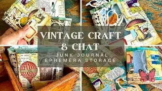 Junk Journal Ephemera Sticker Craft Storage | Upcycling Junk Mail Window Envelopes | Paper Collage