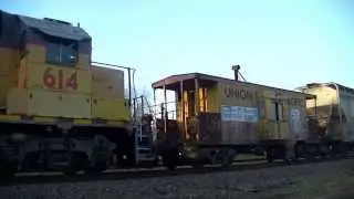UP LSB50 Local With Rare Caboose and GMTX GEEP!