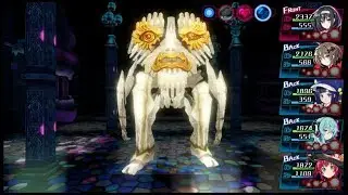 Mary Skelter: Nightmares - Underground Cavern Nightmare boss battle - Part 1 (Horror difficulty)