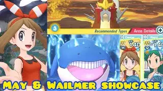 May & Wailmer Unlocked! Sync Move Level 3/5 Showcase & Gameplay: Legendary Arena: Entei&rsquo;s Challenge
