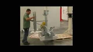 Lean Manufacturing - 4Lean - Manipulator with gripper and 90&deg; rotation for ceramic packs