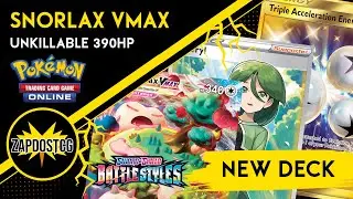 New Snorlax VMAX Deck With Cheryl Is BUSTED *390HP*!! (Pokemon TCG)