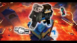 Minecraft Lava is Rising Challenge | ft. JustBadMC & HHSM