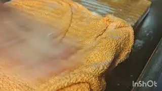 ASMR WOODEN WASHING BOARD WASHING DIRTY RAGS