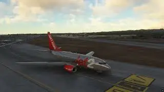 737 600NG landing at LICC Italy MSFS
