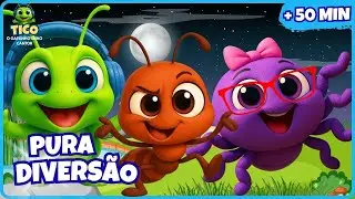 🐜🎵 FORMIGUINHA TEIMOSINHA! | Tico e Dona Aranha 🐞🕷️ +50 Min Música Infantil @ticogafanhotinho