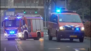 [Versneller] Brandweer Dordrecht 18-6631 en OVD 18-9492 met spoed naar een gaslucht