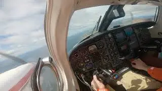 Piper PA-31T Cheyenne II Landing in Punta Arenas Chile.