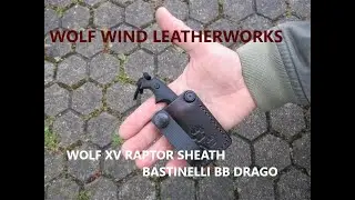 BASTINELLI  BB Drago - Raptor sheath - Wolf Wind Leatherworks