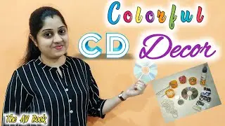 03 | COLORFUL CD DECOR | Creative use of spare CD | DIY | CD Transformation | THE AV BOOK