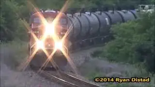CP 8835 & CP 8552 Heading Down The  Mississippi