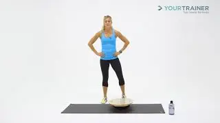 INDO BOARD | Kristina Demonstrates How To Squat High Capacity - Level 3 Balance Board Trainer