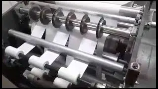 Thermal roll slitting machine