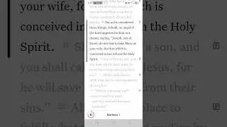 Essential doctrine , read all of #matthew 1: for  the whole genealogy