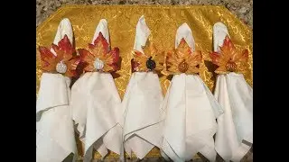Fall/Autumn Table Decor: napkin rings