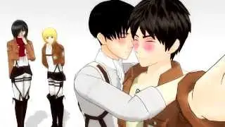 (進撃の巨人)【Lamb -- Armin, Eren, Levi, Petra, Mikasa】MMD