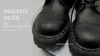 Altercore Vegan Leather Combat Boots Size 9 | Goth Punk Style