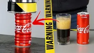 60 SECONDS Experiment - HYDRAULIC PRESS VS Coca Cola 0.33 | CRASH TEST