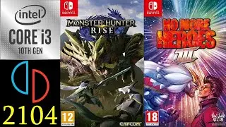 Yuzu EA 2104 VULKAN Monster Hunter Rise & No More Heroes 3 on Intel Core i3 10100f GTX 970