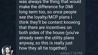 Rhys confirms OMI utility on its way! Veve confirms nee payout partner!