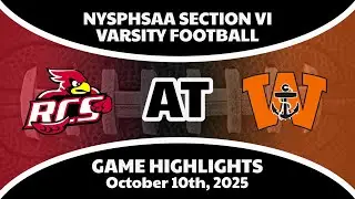 NYSPHSAA Section VI Varsity Football - Randolph at Wilson (10/10/25)