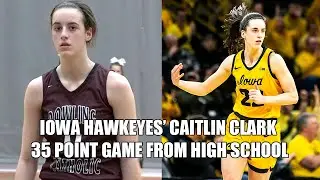 IOWA HAWKEYES' Caitlin Clark 35 Point Game as a Sophomore in High School!