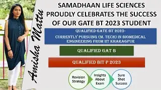Samadhaan Life Sciences Proudly Celebrates Amisha's Success| Selected for M.Tech. BME-IIT Kharagpur