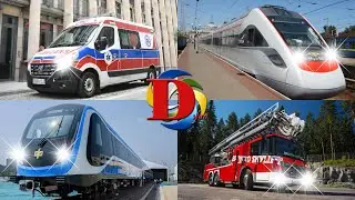 Учим машины и городской транспорт для детей. Викторина угадай машину или поезд по виду, звуку, цвету