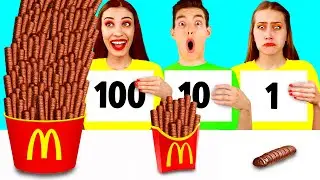 100 Layers of Food Challenge | Kitchen War by RaPaPa Challenge
