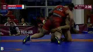 Round 1 WW - 65 kg: B. GRAHAM (CAN) v. F. MOLINARI (USA)
