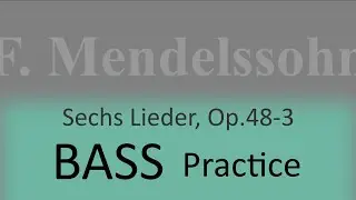 Mendelssohn Op.48-3 (Fr&uuml;hlingsfeier) - Bass practice