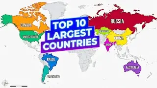 Top 10 Largest Countries in the World 2026 | Biggest Countries Ranked by Area #top10 #countrymusic 