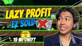 Lazy Profit Modal 15 WL Aja! | Cara Cepat Profit Growtopia 2024 | NO FARMING!