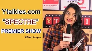 Actress Nikitha Narayan at Ytalkies.com 'SPECTRE' premiere show | Hyderabad | GVK