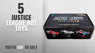 Top 10 Justice League Hot Toys [2018]: Hot Wheels DC Justice League Vehicles, 6 pack Character Set