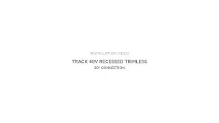 Track 48V Recessed Trimless - 90&deg; connection | Installation Video | Modular Lighting Instruments