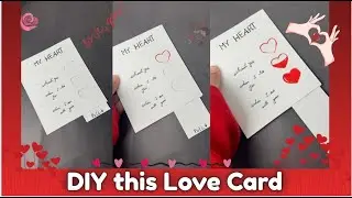 Valentine's Day Special Card|Handmade card for your loved ones |Magic Love❣️Card|Tutorial|Video