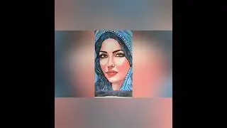 Painting of an Arab Woman by Mokhtar Ghailan عربية بريشة المختار غيلان