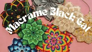 Macrame Mandala Tutorial. Micro Macrame Design. For Hanging or Patches. 1 mm Strings Macrame Cords.