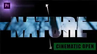 How to create cinematic movie title open in adobe premiere pro tutorial